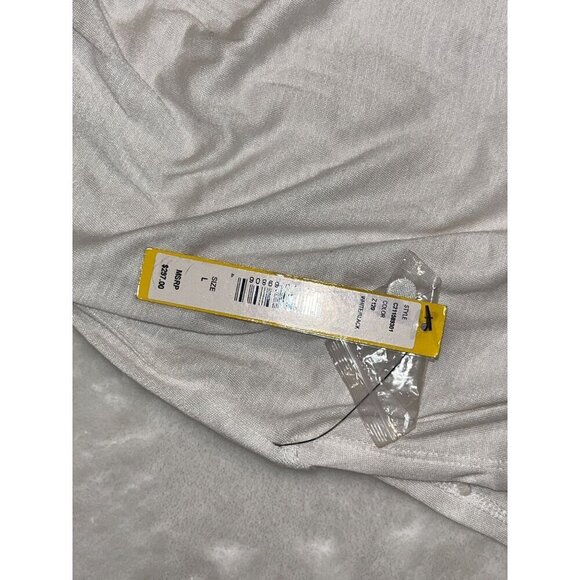 NWT ALICE + OLIVIA Black & White Colorblock Maxi Dress With Open Back Detail Lar - Picture 10 of 12